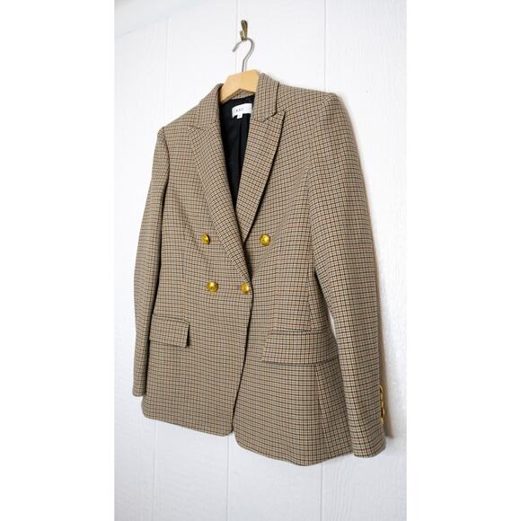 A.L.C. 'Sedgewick II' Plaid Blazer & 'Edwin' Split Leg Pants 2 Piece Suit US 2 - Picture 6 of 14